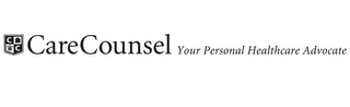 CARECOUNSEL YOUR PERSONAL HEALTHCARE ADVOCATE CC logo