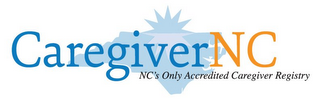 CAREGIVERNC NC'S ONLY ACCREDITED CAREGIVER REGISTRY logo