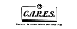 C.A.R.E.S. CUSTOMER AWARENESS REFLECTS EXCELLENT SERVICE logo