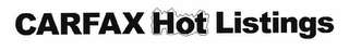 CARFAX HOT LISTINGS logo