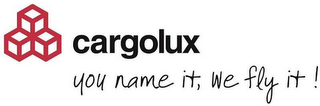 CARGOLUX YOU NAME IT, WE FLY IT ! logo