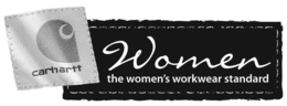 CARHARTT WOMEN THE WOMEN'S WORKWEAR STANDARD logo