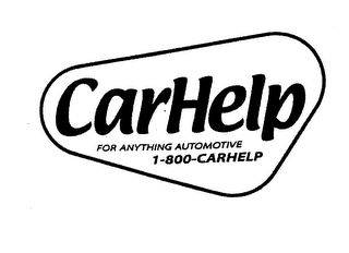 CARHELP FOR ANYTHING AUTOMOTIVE 1-800-CARHELP logo