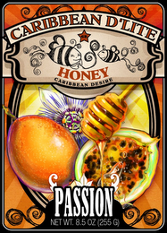 CARIBBEAN D'LITE GB HONEY CARIBBEAN DESIRE PASSION NET WT. 8.5 OZ. (255 G) logo