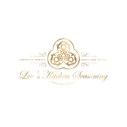 CARIBBEAN INSPIRED LUV'S KITCHEN SEASONING GOURMET STYLE HERBS AND SPICES logo