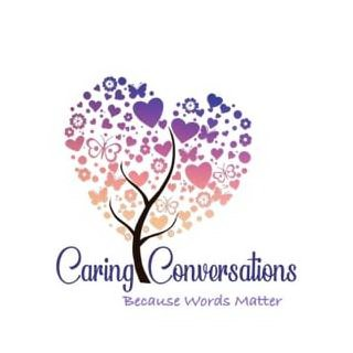CARING CONVERSATIONS BECAUSE WORDS MATTER logo