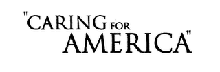 "CARING FOR AMERICA" logo