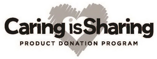 CARING IS SHARING PRODUCT DONATION PROGRAM logo