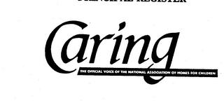 CARING THE OFFICIAL VOICE OF THE NATIONAL ASSOCIATION OF HOMES FOR CHILDREN logo