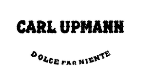 CARL UPMANN, DOLCE FAR NIENTE. logo