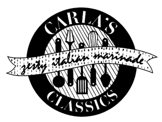 CARLA'S CLASSICS ZESTY ITALIAN MARINADE logo