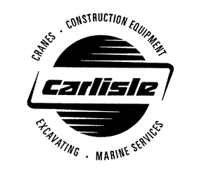 CARLISLE CRANES CONSTRUCTION EQUIPMENT EXCAVATING MARINE SERVICES logo