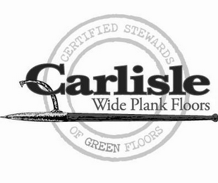 CARLISLE WIDE PLANK FLOORS CERTIFIED STEWARDS OF GREEN FLOORS logo