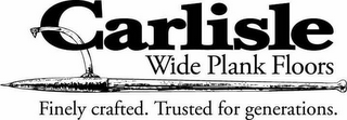 CARLISLE WIDE PLANK FLOORS FINELY CRAFTED. TRUSTED FOR GENERATIONS. logo
