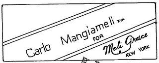 CARLO MANGIAMELI FOR MELI GRACE - NEW YORK logo