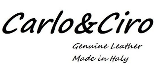 CARLO&CIRO GENUINE LEATHER MADE IN ITALY logo