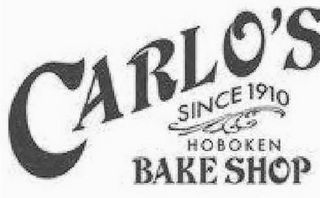 CARLO'S SINCE 1910 HOBOKEN BAKE SHOP logo