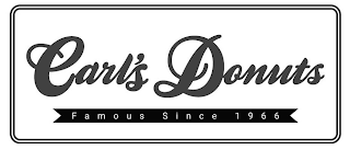CARL'S DONUTS FAMOUS SINCE 1966 logo