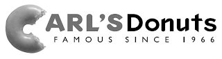 CARL'S DONUTS FAMOUS SINCE 1966 logo