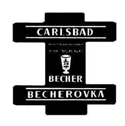 CARLSBAD BECHER BECHEROVKA PRODUCT OF CZECHOSLOVAKIA logo