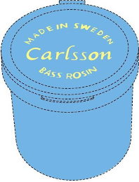 CARLSSON MADE IN SWEDEN BASS ROSIN logo