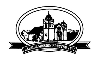 CARMEL MISSION ERECTED 1771 logo