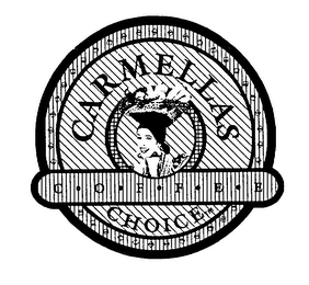 CARMELLAS CHOICE C-O-F-F-E-E logo