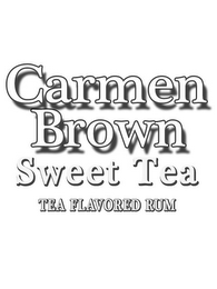 CARMEN BROWN SWEET TEA TEA FLAVORED RUM logo