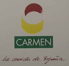CARMEN LA COMIDA DE ESPAÑA. logo