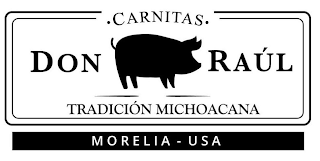 ·CARNITAS· DON RAUL TRADICION MICHOACANA MORELIA-USA logo