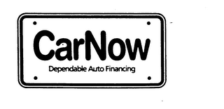 CARNOW DEPENDABLE AUTO FINANCING logo