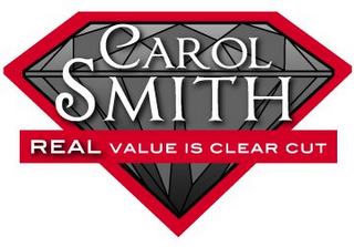 CAROL SMITH REAL VALUE IS CLEAR CUT logo