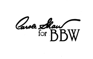 CAROLE SHAW FOR BBW logo