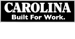 CAROLINA BUILT FOR WORK. logo
