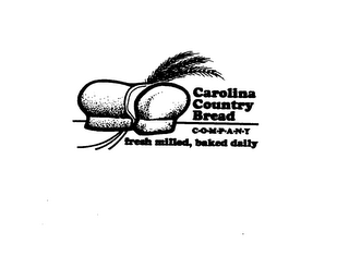 CAROLINA COUNTRY BREAD COMPANY FRESH MILLED, BAKED DAILY logo