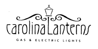 CAROLINA LANTERNS GAS & ELECTRIC LIGHTS logo
