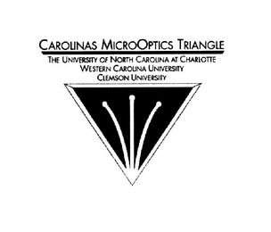 CAROLINAS MICROOPTICS TRIANGLE THE UNIVERSITY OF NORTH CAROLINA AT CHARLOTTE WESTERN CAROLINA UNIVERSITY CLEMSON UNIVERSITY logo