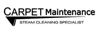 CARPET MAINTENANCE STEAM CLEANING SPECIALIST logo