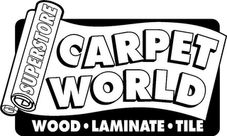 CARPET WORLD SUPERSTORE WOOD LAMINATE TILE logo