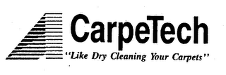 CARPETECH "LIKE DRY CLEANING YOUR CARPETS" logo