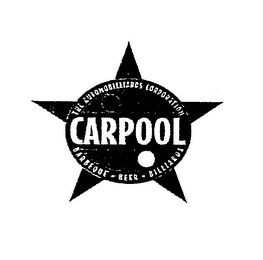 CARPOOL THE AUTOMOBILLIARDS CORPORATION BARBEQUE - BEER - BILLIARDS logo