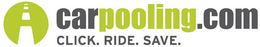 CARPOOLING.COM CLICK. RIDE. SAVE. logo
