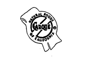 CARQUE NATURAL FOODS OF CALIFORNIA logo