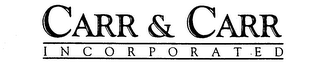 CARR & CARR INCORPORATED logo