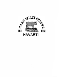 CARR VALLEY CHEESE EST 1883 HAVARTI logo