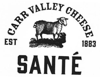 CARR VALLEY CHEESE EST 1883 SANTÉ logo