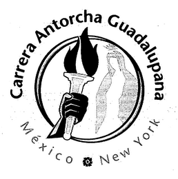 CARRERA ANTORCHA GUADALUPANA MEXICO NEW YORK logo
