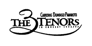 CARRERAS DOMINGO PAVAROTTI THE 3 TENORS IN CONCERT 1996/97 logo