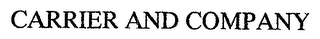 CARRIER AND COMPANY logo