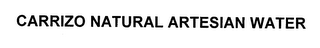 CARRIZO NATURAL ARTESIAN WATER logo